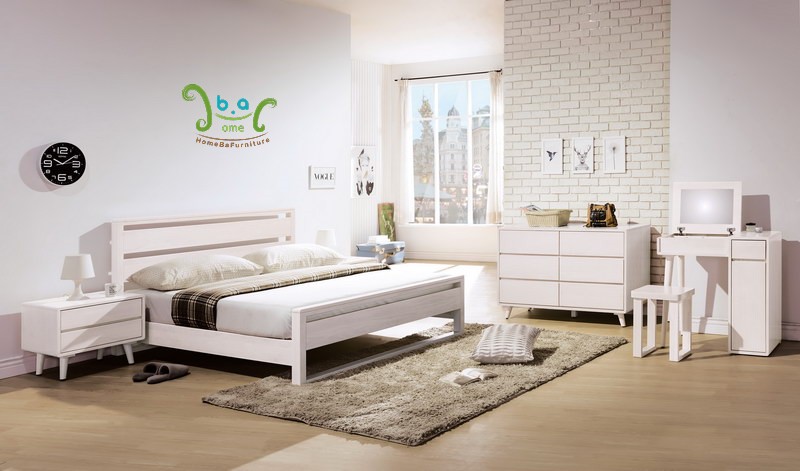 #全實木床台 #雙人床台